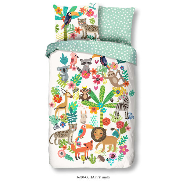 Good Morning Housse de couette pour enfants Happy 140x200/220 cm
