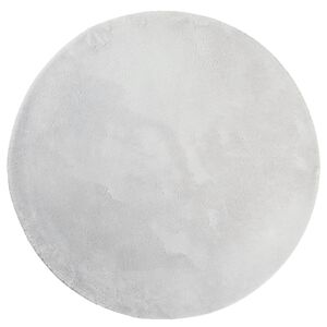 vidaXL Tapis HUARTE &agrave; poils courts doux et lavable gris &Oslash; 160 cm