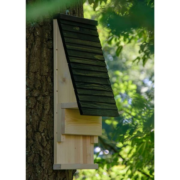 dobar green label Maison pour chauves-souris naturel et noir