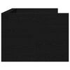 vidaXL Lit d'appoint Ch&ecirc;ne noir 100 x 200 cm Bois d'ing&eacute;nierie