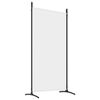 vidaXL Cloison de s&eacute;paration 4 panneaux Blanc 346x180 cm Tissu