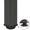 vidaXL Pieds de table console 4 pi&egrave;ces Anthracite 72-74 cm Acier