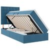 vidaXL Lit avec rangement et matelas Bleu fonc&eacute; 100 x 200 cm Velours
