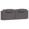 vidaXL Cadre de lit Viana avec LED sans matelas gris 160x200 cm