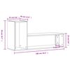 vidaXL Meubles TV 2 pcs noir 100x30x50 cm bois d'ing&eacute;nierie