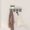 vidaXL Porte-manteau mural Gris Sonoma 40 x 10,5 x 10,5 cm