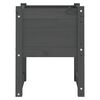 vidaXL Jardinière Gris 40x40x52,5 cm Bois massif de pin