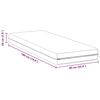 vidaXL Matelas Blanc 90 x 190 cm Ressort ensach&eacute;