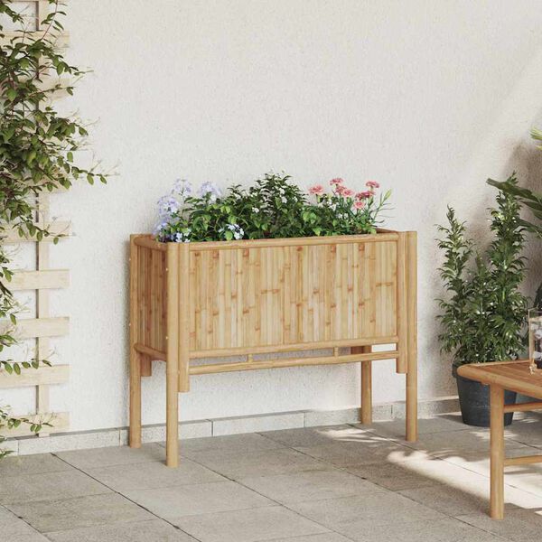 vidaXL Lit sur&eacute;lev&eacute; Marron 90 x 35 x 70 cm Bambou