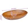 vidaXL Lavabo Bois de teck massif 60x40x10 cm