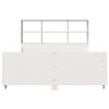 vidaXL Lit biblioth&egrave;que sans matelas blanc 120x200 cm bois massif