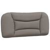 vidaXL Cadre de lit avec LED sans matelas Hvar taupe 80x200 cm tissu