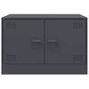 vidaXL Table basse anthracite 67x50x44 cm acier