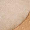 vidaXL Tapis en fausse anti-d&eacute;rapant Olite Taupe &Oslash; 160 cm Polyester