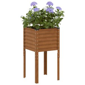 vidaXL Jardini&egrave;re de jardin 45 x 45 x 88 cm Acier patin&eacute;