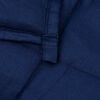 vidaXL Couverture lest&eacute;e Bleu 155x220 cm 7 kg Tissu