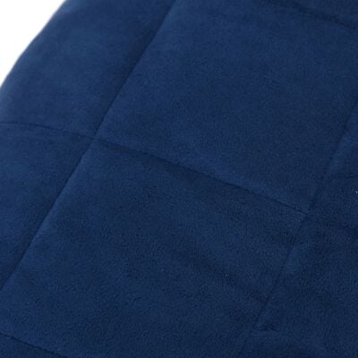 vidaXL Couverture lestée Bleu 140x200 cm 10 kg Tissu