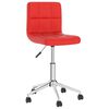 vidaXL Chaises pivotantes &agrave; manger lot de 6 rouge similicuir