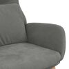 vidaXL Chaise de relaxation Gris fonc&eacute; Velours