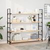 vidaXL &Eacute;tag&egrave;res flottantes 3 pcs 120x30x2 cm acacia massif non trait&eacute;