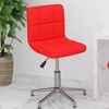 vidaXL Chaise de bureau pivotante Rouge Similicuir