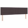 vidaXL Lit &agrave; ressorts avec matelas Marron fonc&eacute; 180 x 200 cm tissu