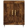 vidaXL Buffet haut Ch&ecirc;ne fum&eacute; 69,5x34x180 cm Bois d'ing&eacute;nierie