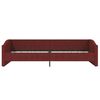 vidaXL Lit avec &eacute;clairage USB Rouge bordeaux Tissu 90x200 cm