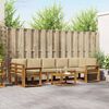 vidaXL Ensemble de canap&eacute;s d'ext&eacute;rieur 8 pcs Naturel et Beige