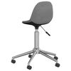 vidaXL Chaise pivotante de bureau Gris clair Tissu
