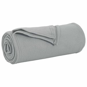 vidaXL plaid Gris 170 x 130 cm 0.33 kg Polaire