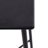 vidaXL Ensemble de bar 3 pcs Plastique Noir