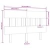 vidaXL T&ecirc;te de lit Blanc 203,5x3x81 cm Bois massif de pin