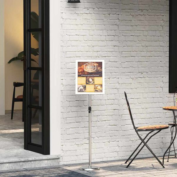 vidaXL Pr&eacute;sentoirs de salon Argent 25 x 25 x 125 cm Aluminium