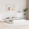 vidaXL Cadre de lit Blanc 150 x 200 cm bois