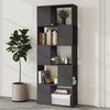 vidaXL Biblioth&egrave;que S&eacute;parateur de pi&egrave;ce Gris 60x24x155 cm