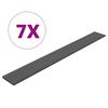 vidaXL Panneaux de cl&ocirc;ture de remplacement WPC 7 pcs 170 cm Gris