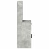 vidaXL Haut Armoire Gris b&eacute;ton 40 x 40,5 x 135 cm Bois d'ing&eacute;nierie