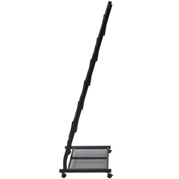 vidaXL Porte-revues 47,5 x 43 x 133 cm Noir A4