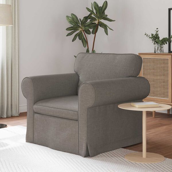 vidaXL Canap&eacute; 60cm Taupe M&eacute;tал
