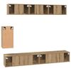 vidaXL Ensemble meuble TV 6 pcs ch&ecirc;ne artisanal Bois d'ing&eacute;nierie