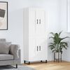vidaXL Buffet haut Blanc 69,5x34x180 cm Bois d'ing&eacute;nierie