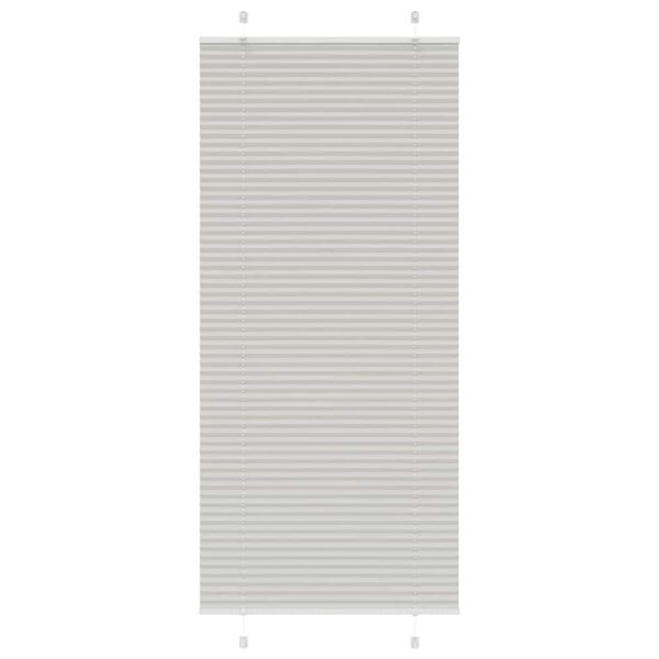 vidaXL Store pliss&eacute; gris clair 85x200 cm largeur du tissu 84,4 cm