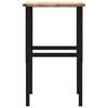 vidaXL &Eacute;tabli 80x60x(71,5-98) cm bois de ch&ecirc;ne massif