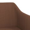 vidaXL Chaises pivotantes &agrave; manger lot de 2 marron tissu