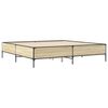 vidaXL Cadre de lit sans matelas ch&ecirc;ne sonoma 180x200 cm