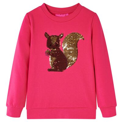 Sweatshirt pour enfants rose vif 104