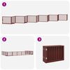 vidaXL Barri&egrave;re pour chien porte pliable 12 panneaux bois de peuplier