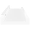 vidaXL &Eacute;tag&egrave;res murales 4 pcs Blanc brillant 40x9x3 cm
