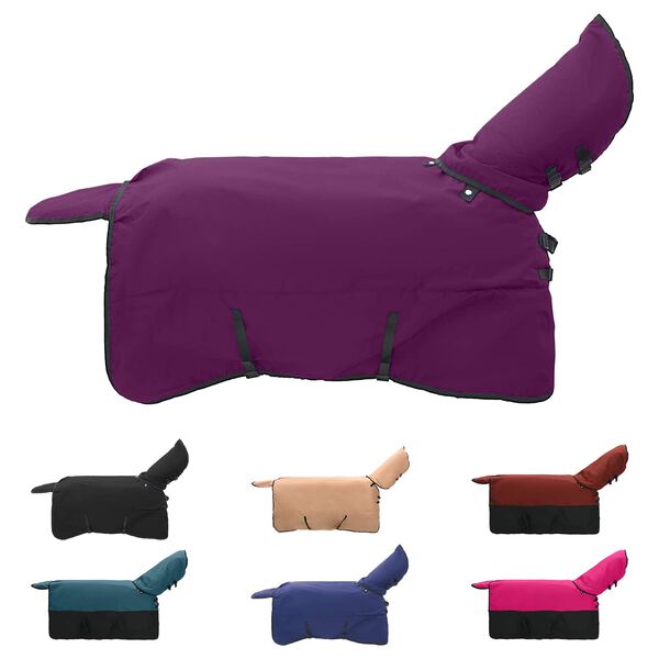 vidaXL Couverture &Eacute;quine Vert fonc&eacute; et noir 105 cm Polyester